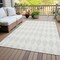 Homeroots 3' X 5' Ivory And Beige Geometric Washable Indoor Outdoor Area Rug 577055 - alternate 3