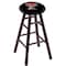 Holland Bar Stool Co Oak Counter Stool, Dark Cherry Finish, Texas Tech Seat RC24OSDC - alternate 1