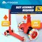 Outdoorcruiser Outdoor Cruiser 3-Wheel Kids Scooter, Lean-to-Steer, LED Wheels, Adjustable, Red, Ages 3-8 OCKSRED - alternate 4