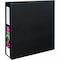 Avery Binder, EZD Ring, Label Holder, 4", Black 08802 - alternate 1
