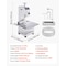 Vevor 2200W Commercial Electric Meat Bandsaw Stainless Steel Bone Sawing Machine YF-400A - alternate 3