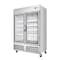 Koolmore 54 in. Commercial Two Glass Door Convertible Reach-In Refrigerator/Freezer with 49 Cu. Ft. Capacity KM-RIC-2DGD - alternate 6