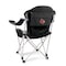 Picnic Time Family Of Brands NCAA Louisville Cardinals Reclining Camp Chair - Beach Chair for AdultsBlack with Gray Accents 803-00-175-304-0 - alternate 1