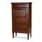 Homeroots 28" Brown Rubberwood Solid Manufactured Wood Secretary Desk With Three Drawers 389426 - alternate 3