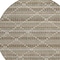 Homeroots 8' Taupe And Brown Round Geometric Washable Indoor Outdoor Area Rug 610729 - alternate 3