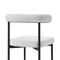 Homeroots Set of Two Gray And Black Upholstered Polyester Open Back Dining Side Chairs 569408 - alternate 4