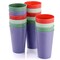 Gibson Home Zelly Melamine 16oz 16 Piece Tumbler Set in Assorted Colors 135270.04 - alternate 2