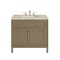 James Martin Vanities Chicago 36" Single Vanity, Walnut Whisper, w/ 3 CM Tajnar Eclos Top 503-V36-WLW-3TJR - alternate 1
