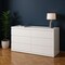 Homeroots 63" White Solid Wood Six Drawer Double Dresser 370684 - alternate 3