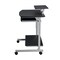 Homeroots 29" Espresso Wood and Stainless Steel Computer Desk 723727 - alternate 5