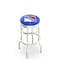 Holland Bar Stool Co 30" Chrome 2-Ring New York Rangers Swivel Bar Stool, Accent Ring L7C3C30NYRang - alternate 1