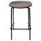 Leisuremod Servos Barstool with Upholstered Faux Leather Seat and Powder Coated Iron Frame, Light Grey SSBL-18LGR - alternate 4