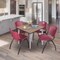 Regency Square Kahlo Breakroom Table W/ 4 M Stack Chairs, 48 in W, 48 in L, Noble Oak TPL4848NOCM47BY - alternate 2