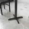 Flash Furniture Restaurant Table X-Base with 3" Dia. Tab, 22 in W, 22 in L, 28 in H XU-T2222-GG - alternate 7
