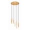 Z-Lite Forest 11 Light Chandelier, Modern Gold, 24 In W x 12 In H 919MP12-11R-MGLD-LED - alternate 3