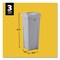 Rubbermaid Commercial Universal Square Trash Can with Swing Lid, 23 gal, Plastic, Gray 2143862 - alternate 4