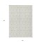 Homeroots 9' X 12' Ivory And Beige Geometric Washable Indoor Outdoor Area Rug 595749 - alternate 6