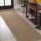 Jonathan Y Maxine Smart Jute Contemporary Border Boho Fine Rib Weave Brown 2 ft. x 8 ft. Runner Rug FXV202B-28 - alternate 1