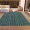 Homeroots 9' X 12' Teal Blue Aqua And Mint Green Striped Washable Indoor Outdoor Area Rug 615092 - alternate 3