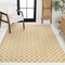 Jonathan Y Aimee Traditional Cottage Checkerboard Yellow/Cream 3 ft. x 5 ft. Indoor/Outdoor Area Rug TSN204C-3 - alternate 2