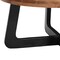 Homeroots 39" Brown and Black Solid Wood And Iron Round Cross Legs Coffee Table 661258 - alternate 6