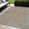 Homeroots 5' X 8' Tan Gray And Brown Oriental Washable Indoor Outdoor Area Rug 604720 - alternate 1