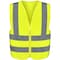 Neiko High Visibility Safety Vest with Reflective Strips, XXX-Large Neon Yellow, Zipper Front For Safety 53949A - alternate 1