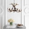 Jonathan Y Eldora 26" 4-Light Rustic Farmhouse Adjustable Resin Antler LED Chandelier, Brown JYL6301A - alternate 6