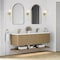 James Martin Vanities Allamari 72" Double Vanity, Dune Mist w/ Single Hole 3 CM White Zeus Silestone Top D640-V72-DMS-3WZ - alternate 2