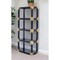 Homeroots 77" Black Metal and Glass Four Tier Etagere Bookcase 286634 - alternate 3