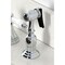 Kingston Brass Double-Handle Widespread Kitchen Faucet with Brass Sprayer, Polished Chrome KS2791BPLBS - alternate 2