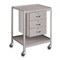 Pucel Utility Table with Three Drawers and Two Shelves, 23 in W x 24 in D x 31 in H, Gray TU-2324-2-3D-C3 - alternate 1