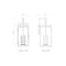 Z-Lite Hartwell 6-Light Outdoor Wall Light, 15 in W x 36 H, Sand Black 5019XXL-BK - alternate 3