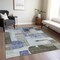 Homeroots 3' X 5' Blue Gray And Charcoal Abstract Washable Indoor Outdoor Area Rug 604372 - alternate 4