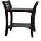 Homeroots Contemporary Teak Shower Bench With Handles In Dark Brown 376671 - alternate 5
