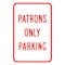 Sign Solutions Usa Parking Sign, 12 in W, Aluminum Sign, White DCS06DWT1218CUS00194 - alternate 1