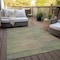 Homeroots 3' X 5' Artichoke Green Fern Green And Gold Abstract Washable Indoor Outdoor Area Rug 587188 - alternate 5