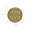 Homeroots 8' Olive Green Taupe And Beige Round Moroccan Washable Indoor Outdoor Area Rug 577207 - alternate 4