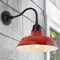 Jonathan Y Aurora 12.3 in. 1-Light Farmhouse Industrial Iron LED Gooseneck Arm Outdoor Sconce, Red JYL7613E - alternate 2