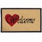 Gardenised Heavy Duty Coco Coir Doormat with Non Slip PVC Baking Embossed Design, Hearty Welcome QI004884 - alternate 1