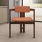 Leisuremod Velo Series Modern Dining Chair in Black Walnut Wood with Dark Brown Seat VCBW-51DBR - alternate 7
