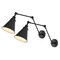 Jonathan Y Rover 7 in. Classic Industrial Metal Adjustable Arm LED Wall Sconce, Black, 2PK JYL7462E-SET2 - alternate 1