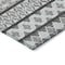 Homeroots 10' X 14' Gray Charcoal And Silver Quatrefoil Washable Indoor Outdoor Area Rug 583227 - alternate 5