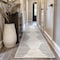 World Rug Gallery Bohemian Stripe Stain Resistant Area Rug 2 ft 7 in x 4 ft Cream 385CREAM27X4 - alternate 3