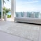 Homeroots 3' X 5' Ivory And Off White Abstract Washable Indoor Outdoor Area Rug 612749 - alternate 2