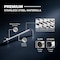 Supplygiant 12 in Shower Arm 90 Degree Stainless Steel Rain Shower Head Extension Arm with Flange, Chrome Finish 74-TB34BG-D - alternate 4
