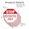 Signmission Stop Restricted Area, 6 inch X 6 inch, Vinyl Decal, 5PK OC-D-5PACK-6-177 - alternate 2