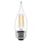 Sylvania TruWave Series LED Bulb, Bent Tip Lamp, 60 W Equivalent, Medium E26 Lamp Base, Dimmable, Clear, 2PK 42096 - alternate 1