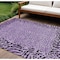 Homeroots 10' X 14' Purple Animal Print Washable Indoor Outdoor Area Rug 607667 - alternate 1