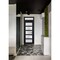 Vdomdoors Front Exterior Prehung FiberGlass Door Frosted Glass / Manux 8002 Matte Black / Transom Window / Of MANUX8002EXD-BLK-W30 x H80+14-RH - alternate 2